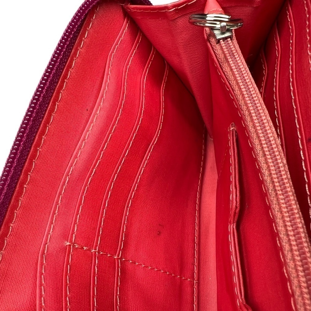 FOSSIL Multi Striped Zip Around Rectangle Clutch … - image 16